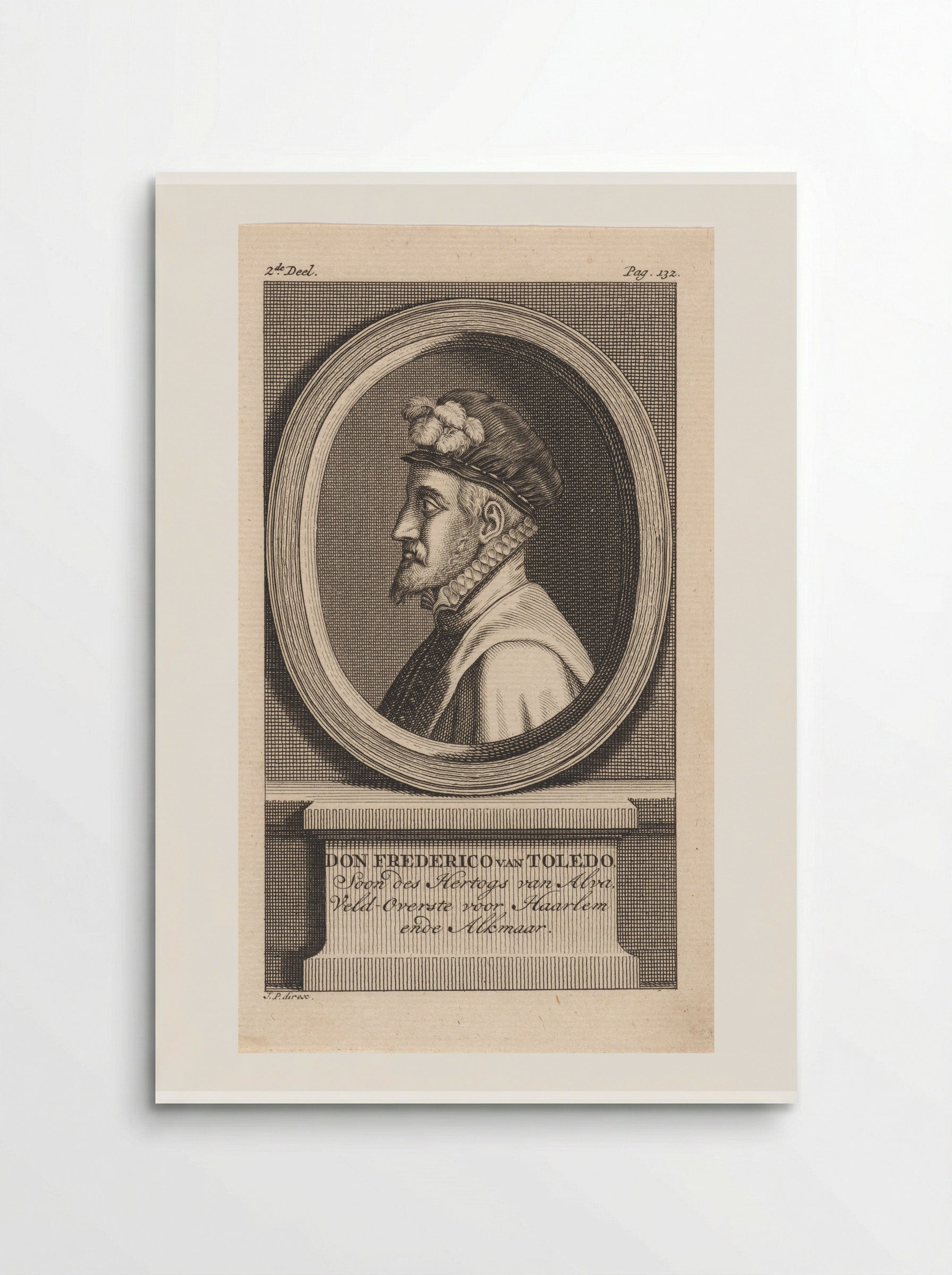 Portret van Fadrique Álvarez de Toledo (Don Frederik) - Jan Punt - Poster