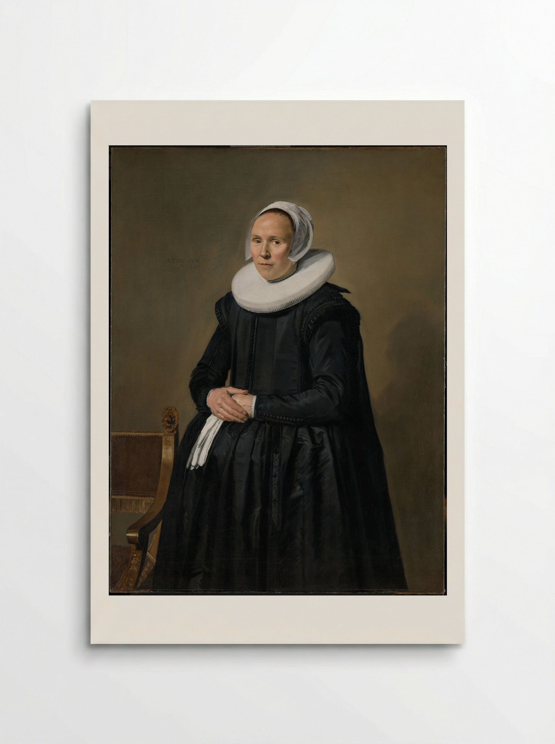 Portret van Feyntje van Steenkiste - Frans Hals - Poster