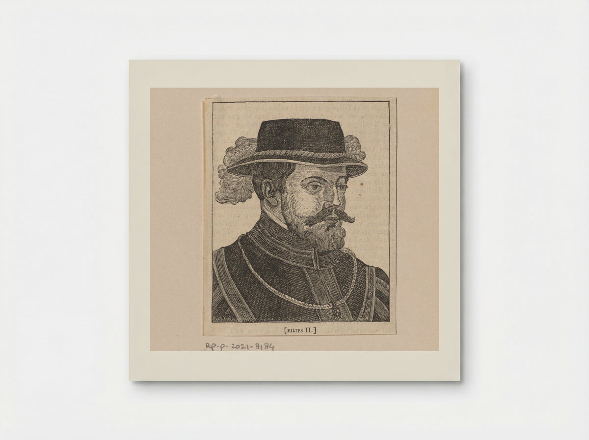 Portret van Filips II, koning van Spanje - Gebroeders Diederichs - Poster