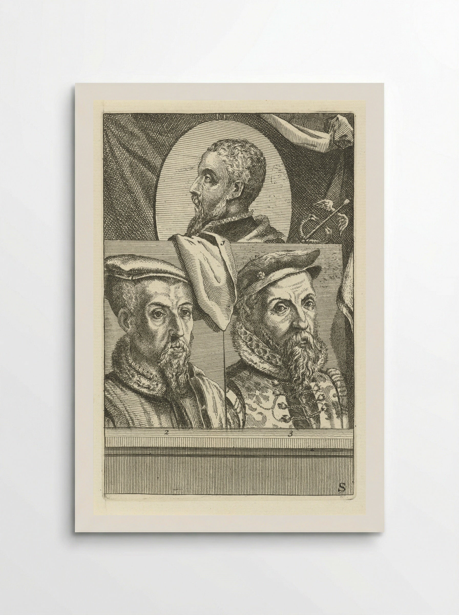 Portret van Filips II van Spanje - Hieronymus Cock - Poster