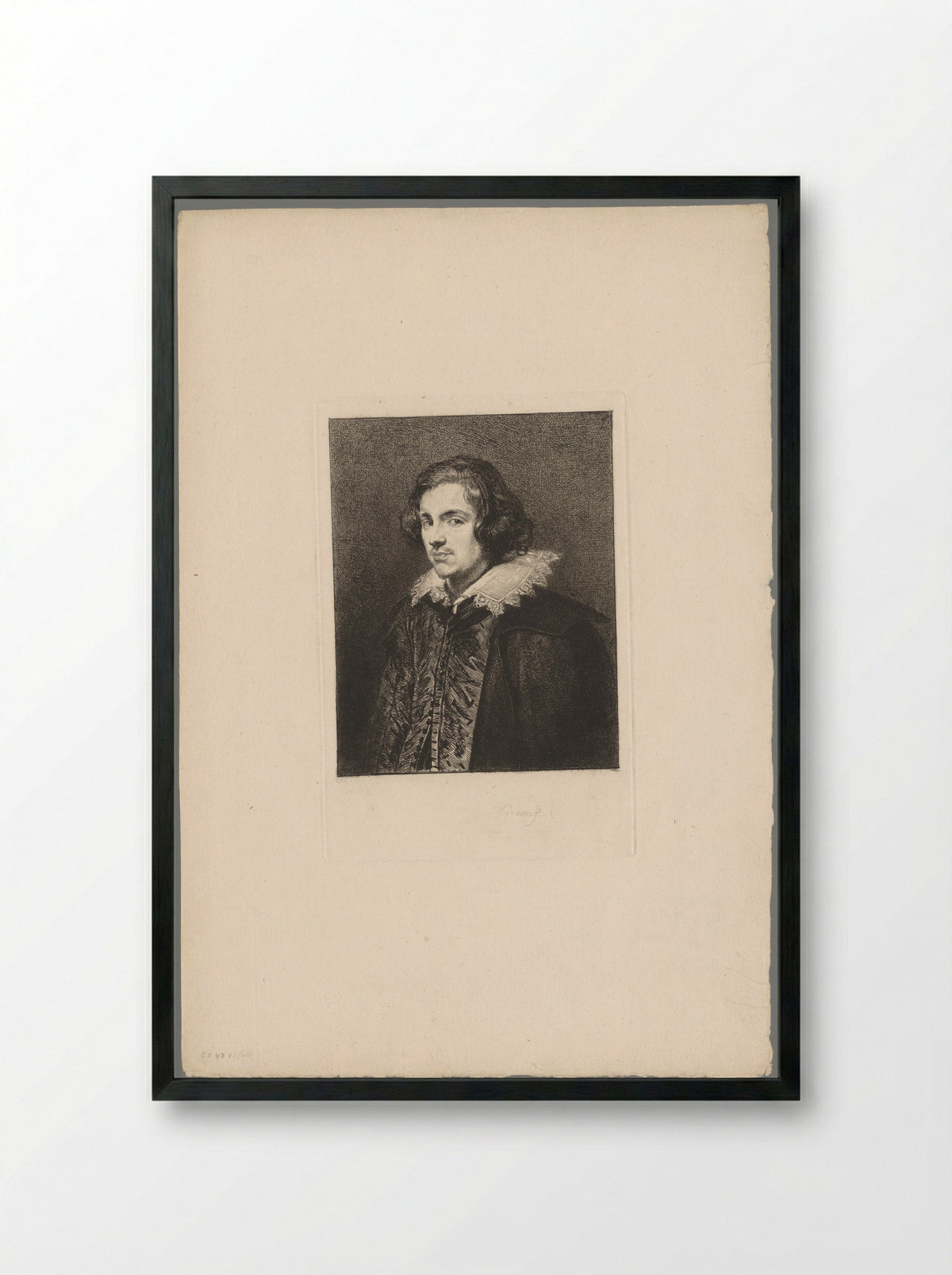 Portret van Filips IV van Spanje - Andrew Geddes - Framed Print Black