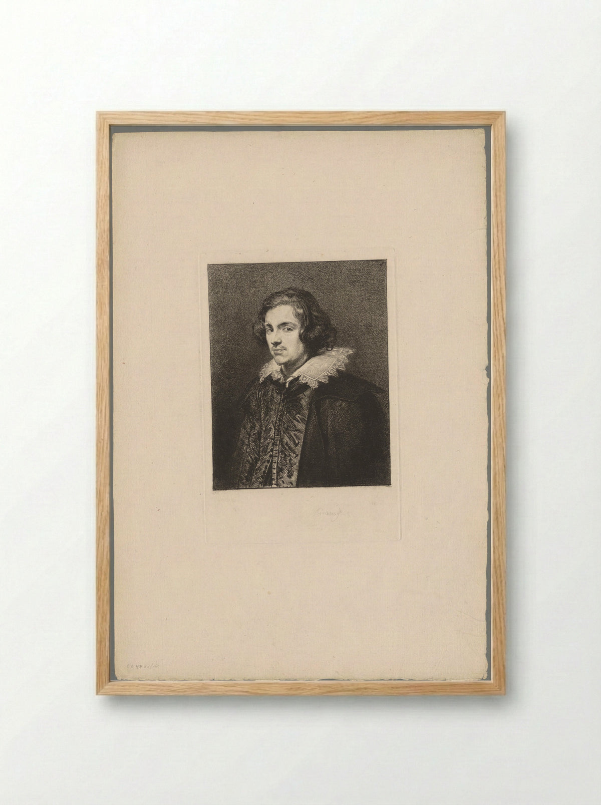 Portret van Filips IV van Spanje - Andrew Geddes - Framed Print Wood