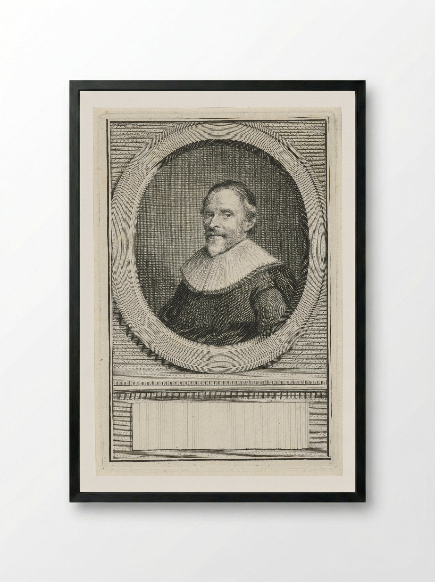 Portret van François van Aerssen - Jacob Houbraken - Framed Print Black