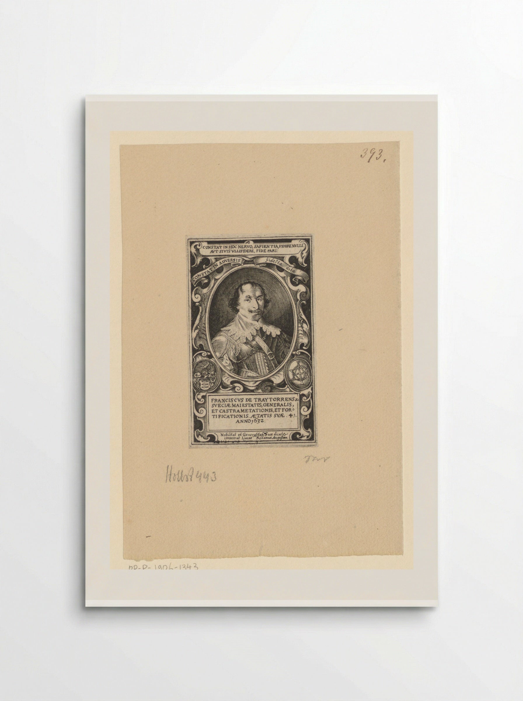 Portret van Franciscus de Traytorrens op 41-jarige leeftijd - Lucas Kilian - Poster