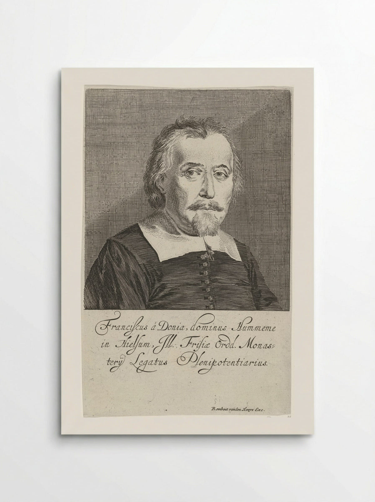 Portret van Frans van Donia - Pieter Nolpe - Poster