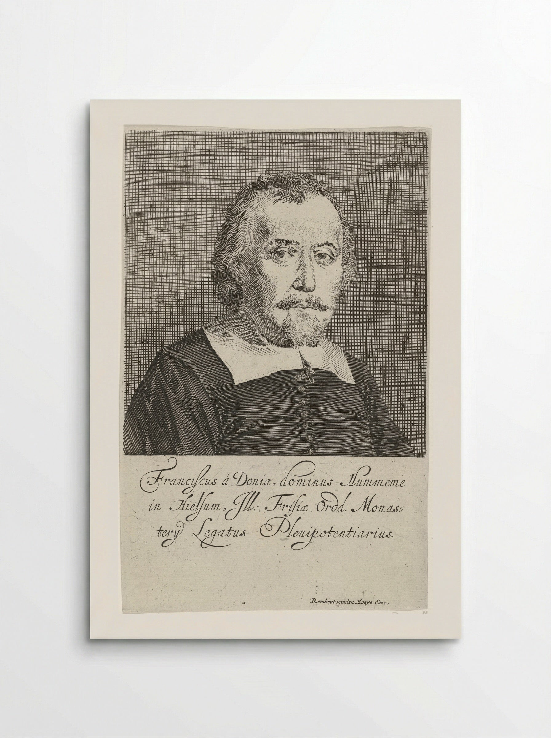 Portret van Frans van Donia - Pieter Nolpe - Poster
