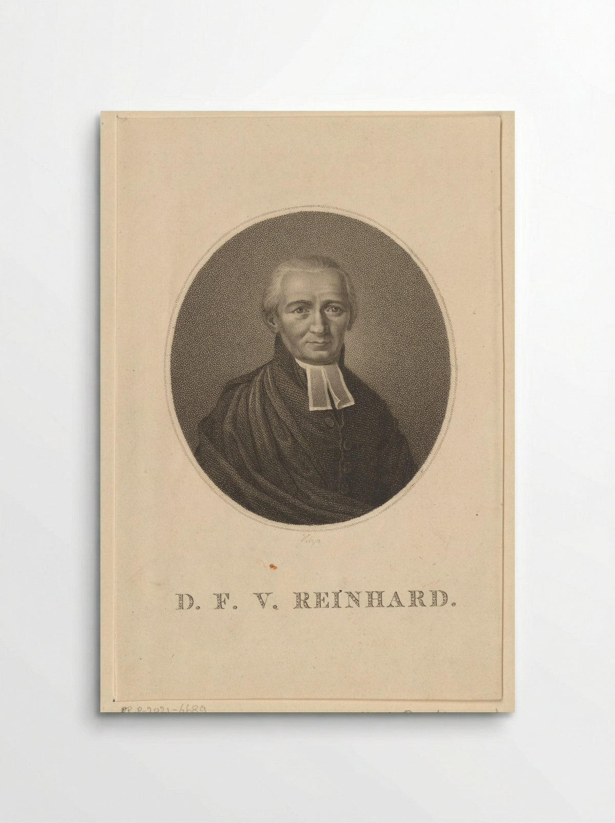 Portret van Franz Volkmar Reinhard - Abraham and Jan Honkoop - Poster