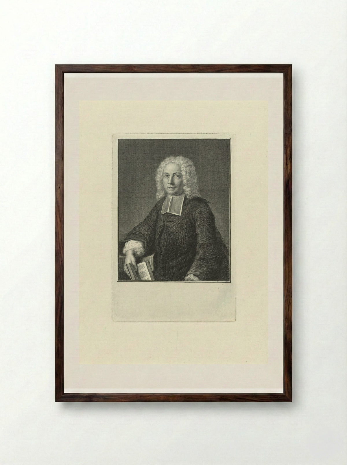 Portret van Gabriel Dumont - Pieter Tanjé - Framed Print Dark Wood