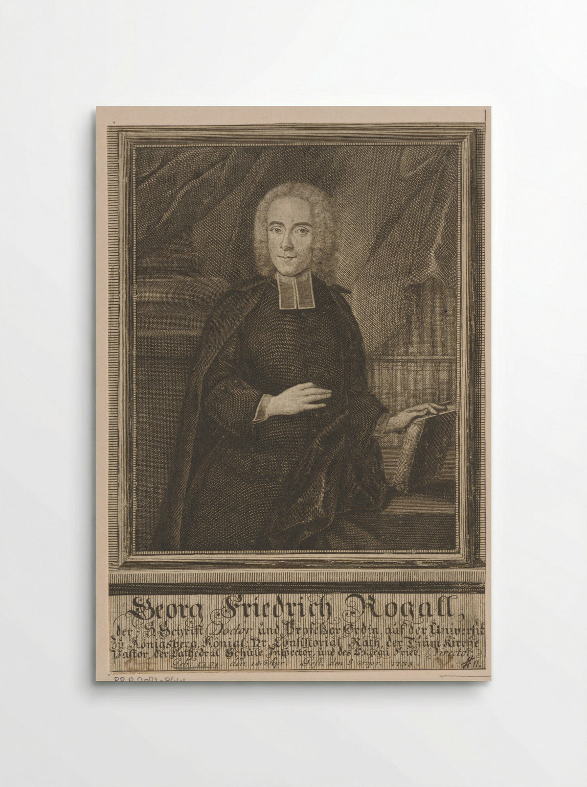 Portret van Georg Friedrich Rogall - Christian Fritzsch - Poster
