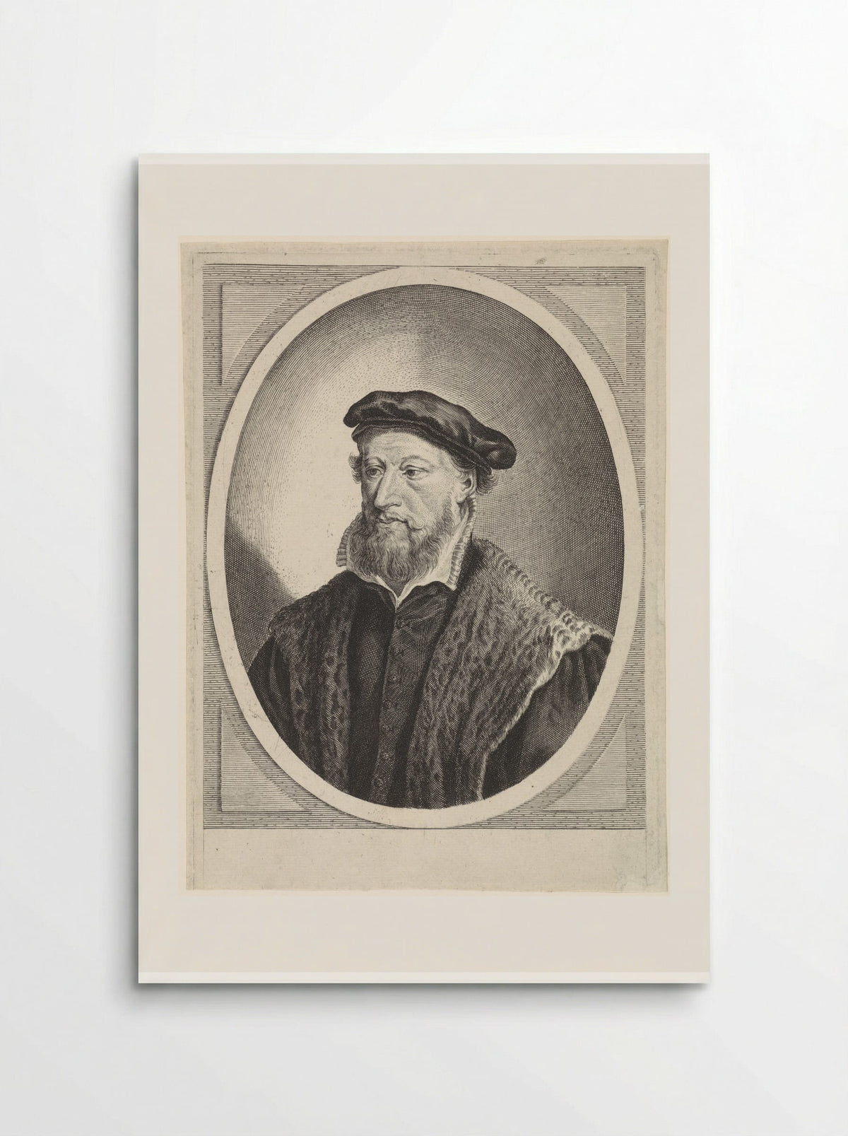 Portret van Gerardus Amelisz. van Hoogeveen - Theodor Matham - Poster