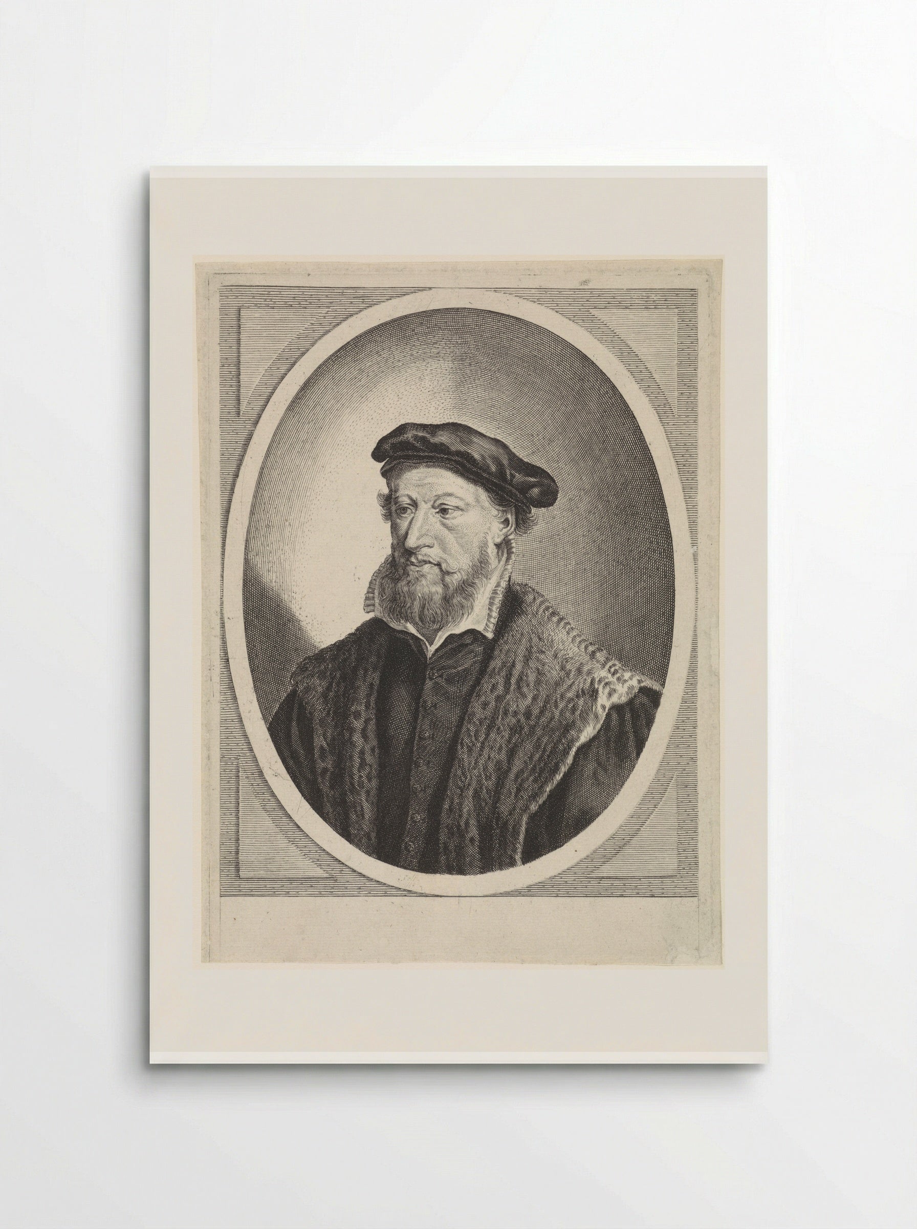 Portret van Gerardus Amelisz. van Hoogeveen - Theodor Matham - Poster