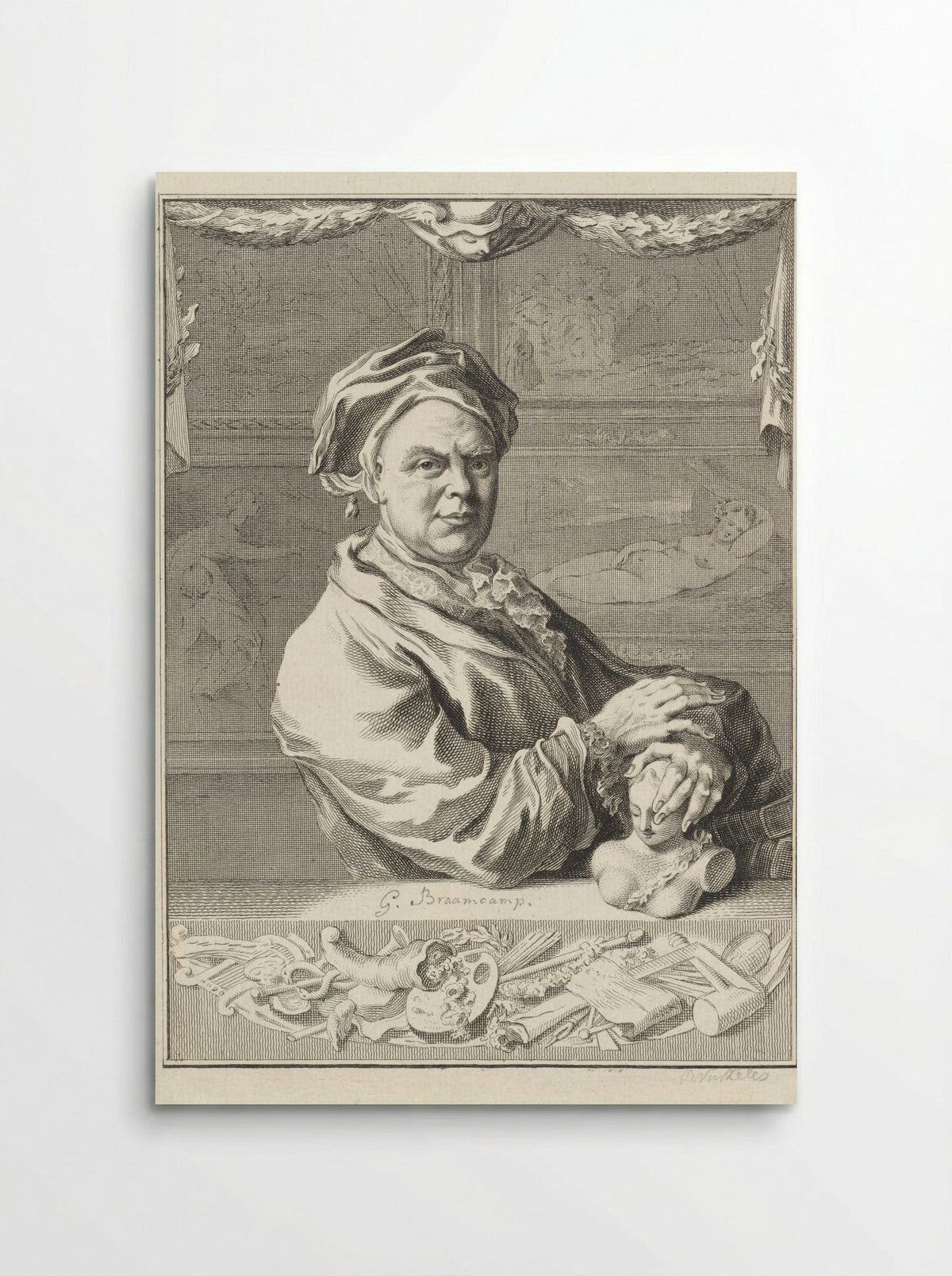 Portret van Gerrit Braamcamp - Reinier Vinkeles (I) - Poster