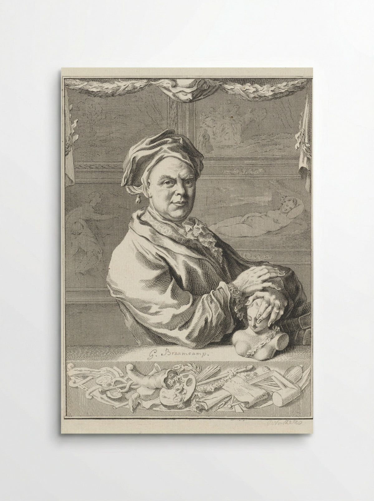 Portret van Gerrit Braamcamp - Reinier Vinkeles (I) - Poster