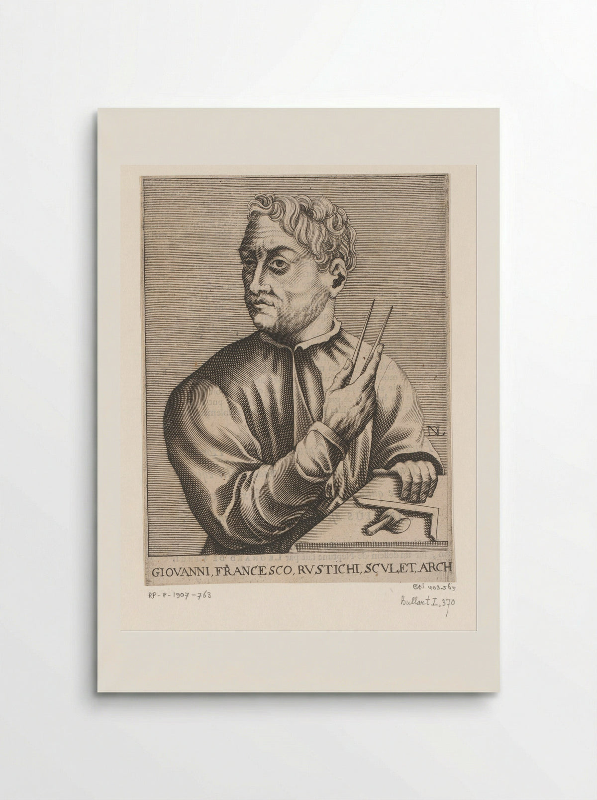 Portret van Gianfrancesco Rustici - François Foppens - Poster