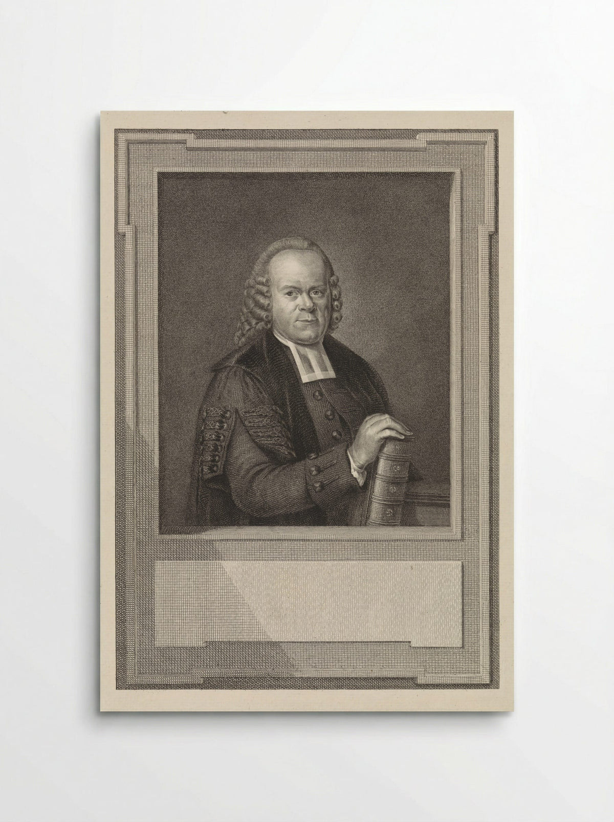 Portret van Gisberus Bonnet - Reinier Vinkeles (I) - Poster