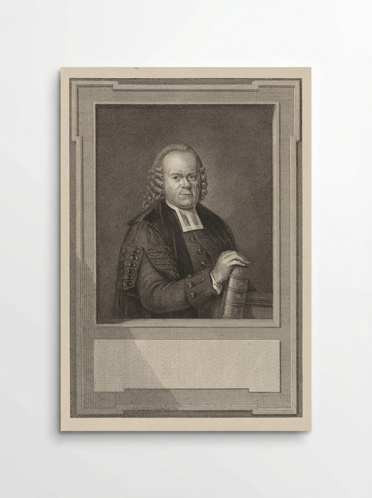 Portret van Gisberus Bonnet - Reinier Vinkeles (I) - Poster
