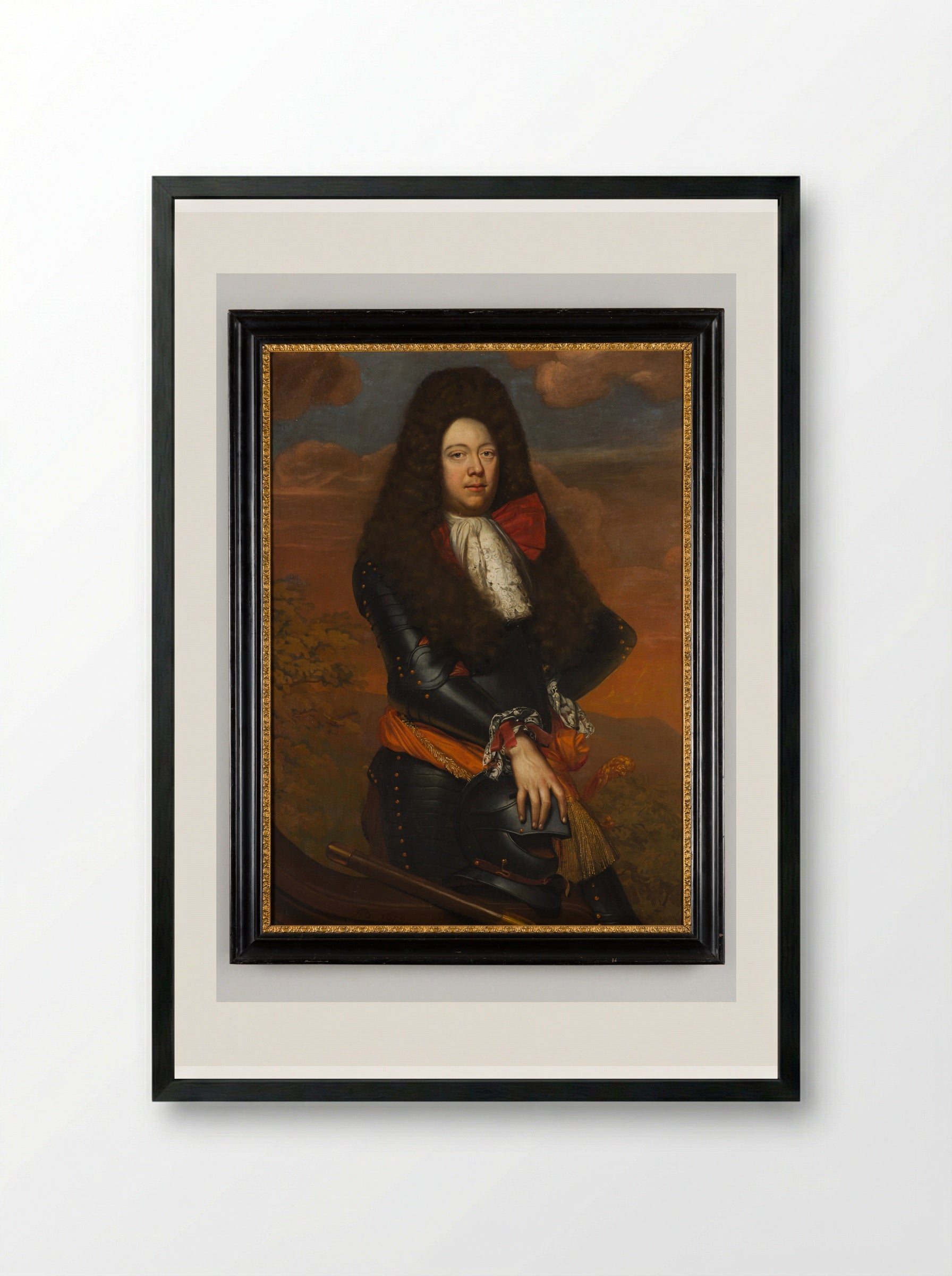 Portret van Goverd Bidloo - Abraham Bloteling - Framed Print Black