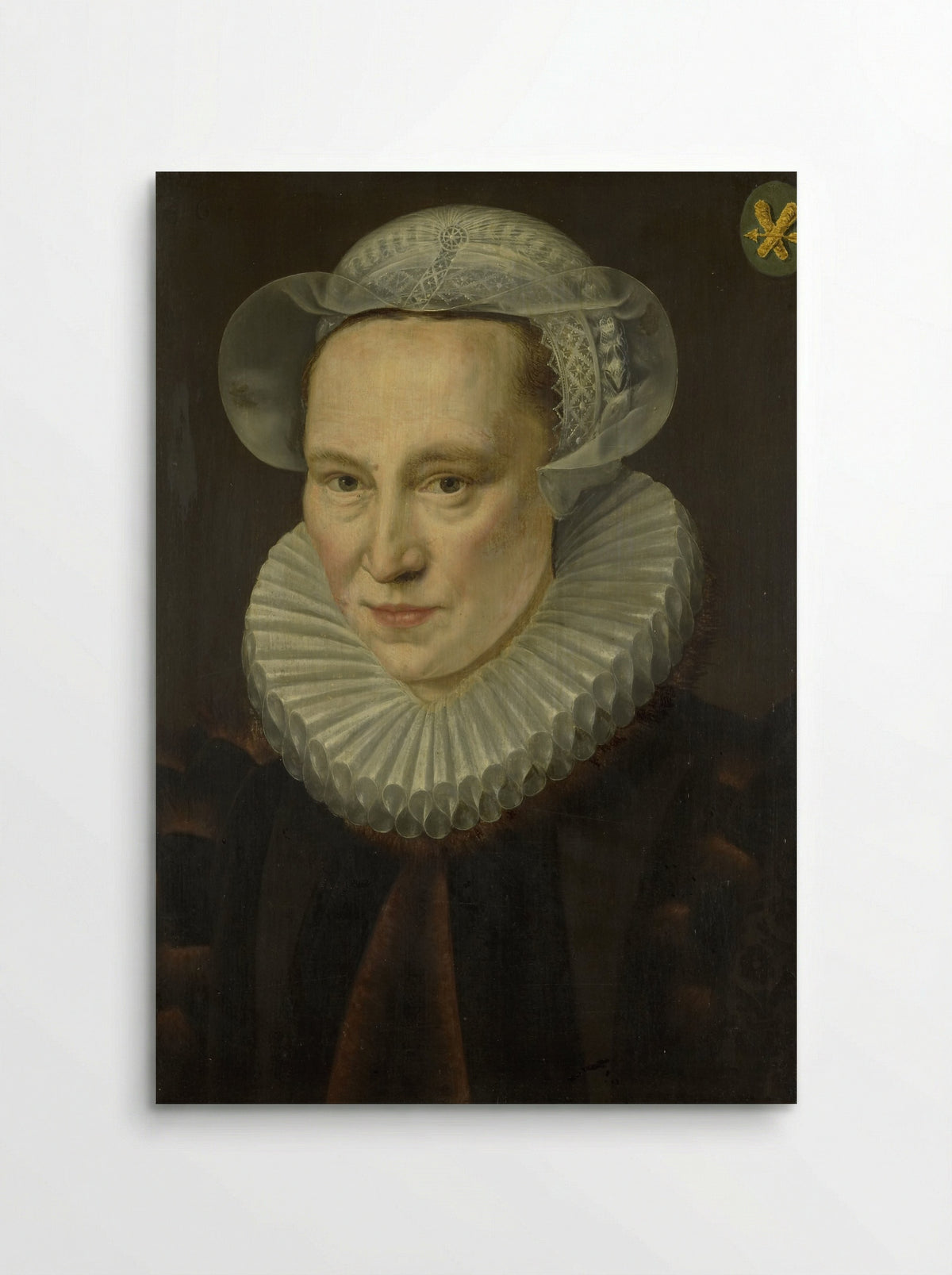 Portret van Grietje Pietersdr Codde - Adriaen Thomasz. Key - Poster