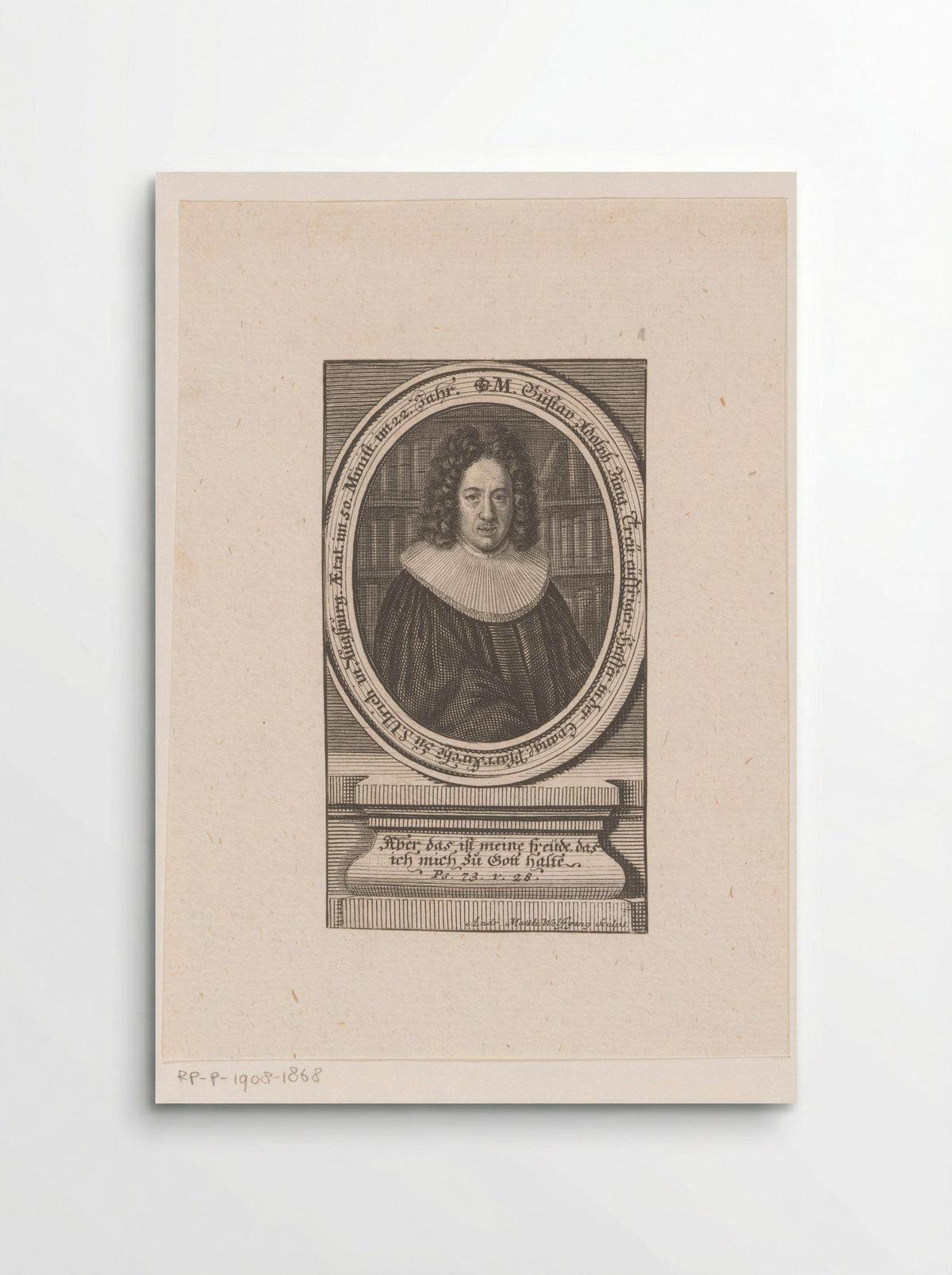 Portret van Gustav Adolph Jung - Andreas Matthäus Wolfgang - Poster