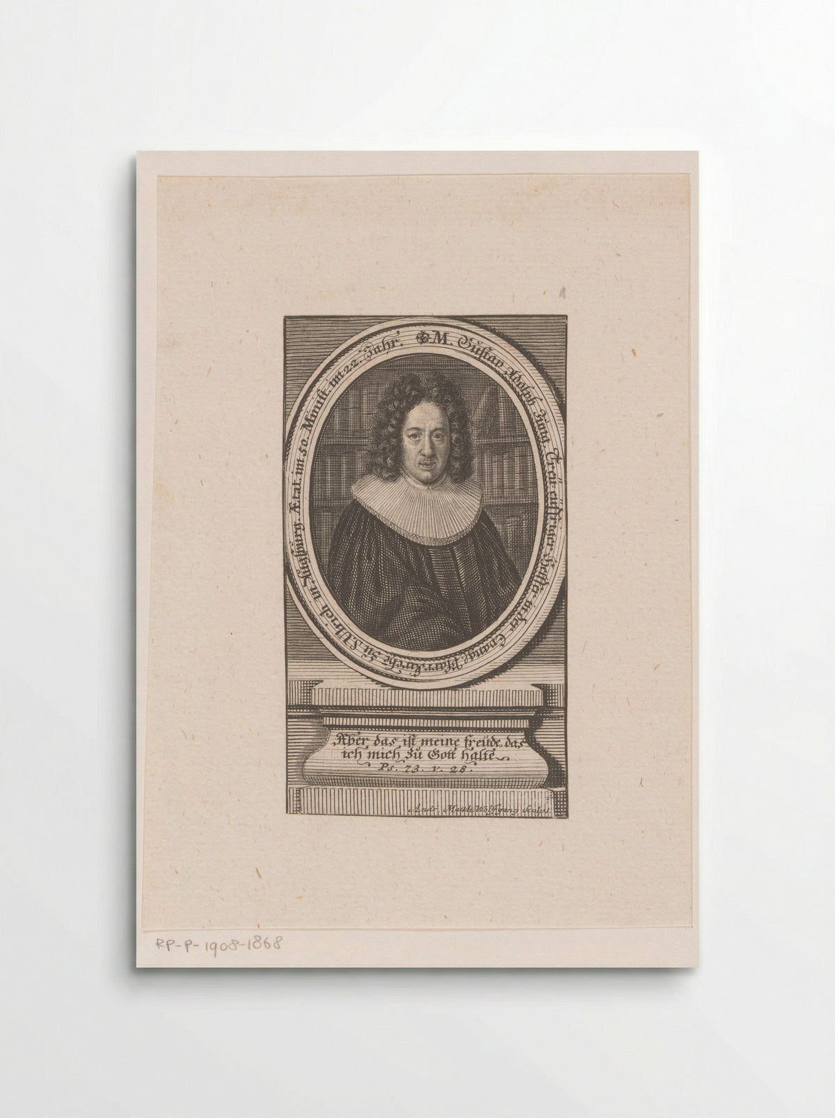 Portret van Gustav Adolph Jung - Andreas Matthäus Wolfgang - Poster