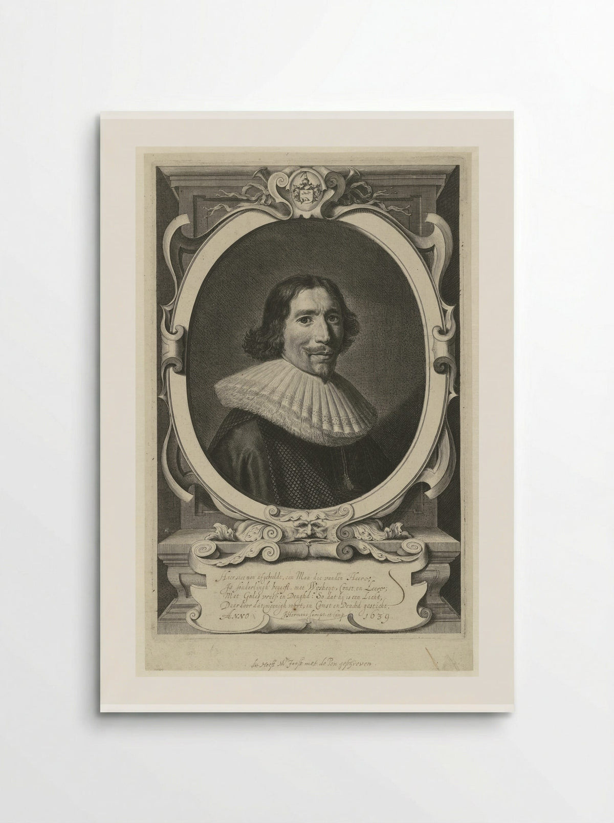 Portret van Hendrik Meurs - Theodor Matham - Poster
