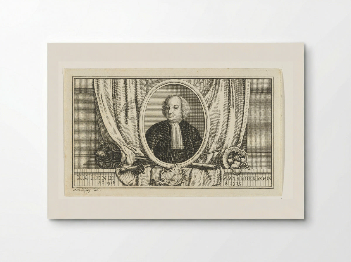 Portret van Hendrik Swaardecroon - Pieter de Hondt - Poster