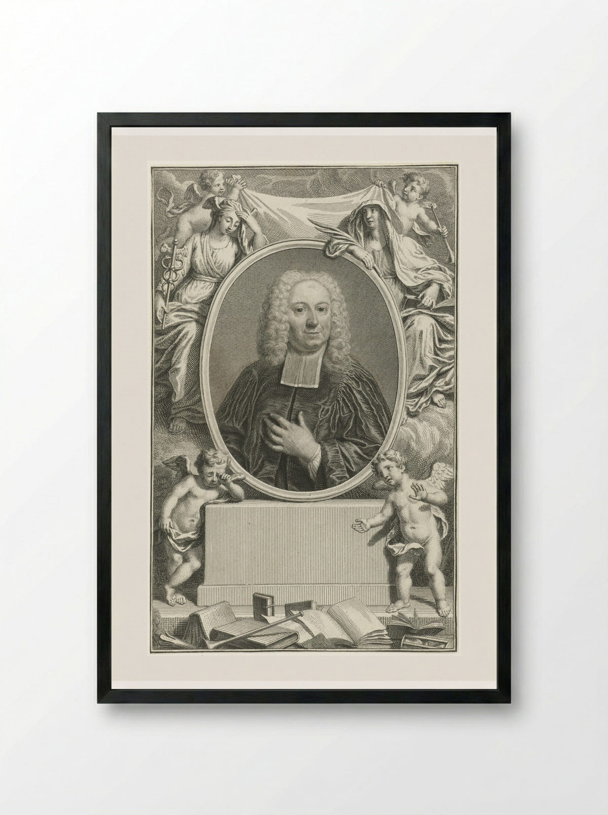 Portret van Henri Châtelain - Pieter Tanjé - Framed Print Black
