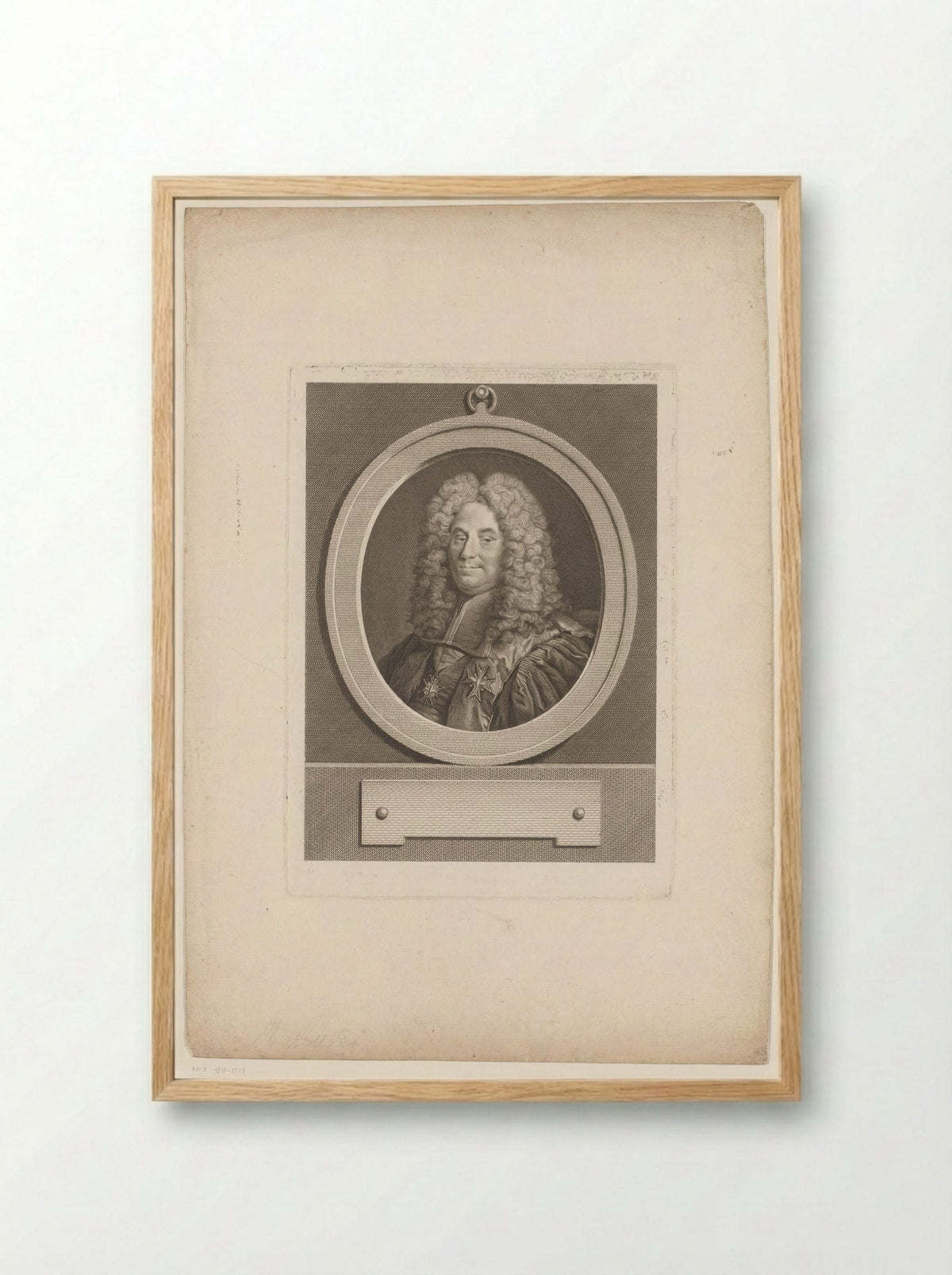 Portret van Henri François d'Aguesseau - Pierre Maloeuvre - Framed Print Wood