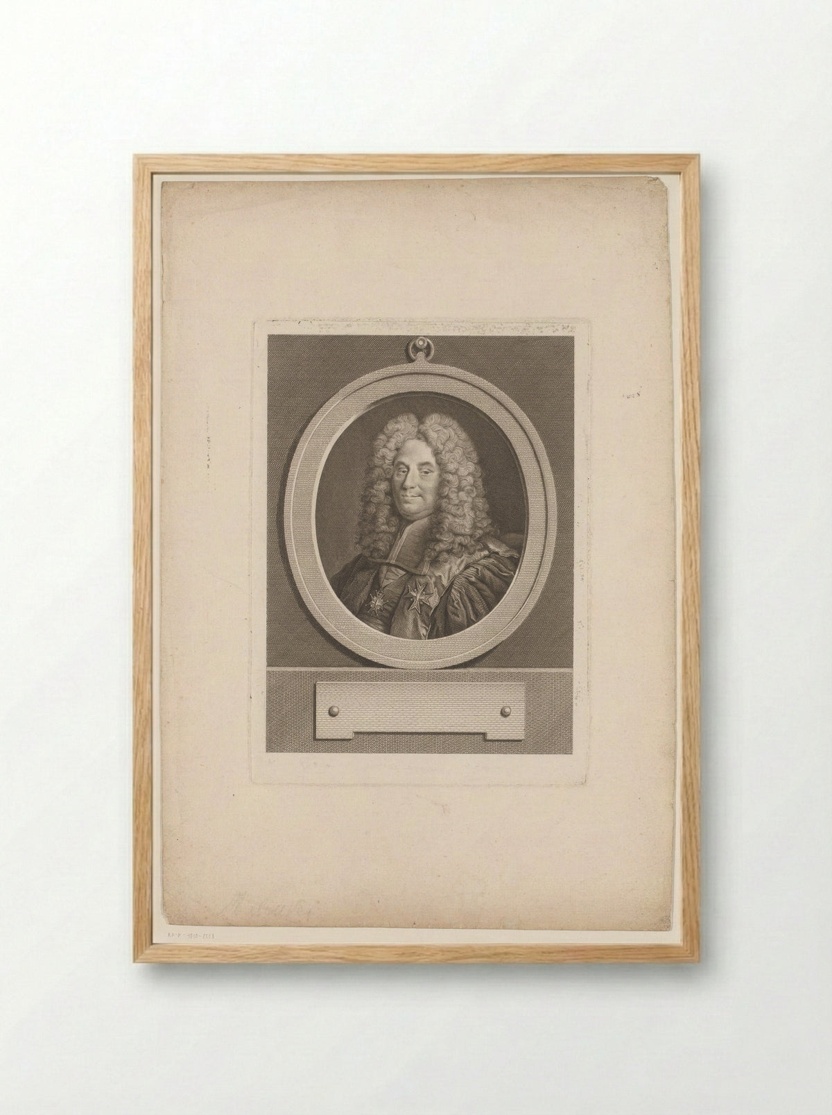 Portret van Henri François d'Aguesseau - Pierre Maloeuvre - Framed Print Wood