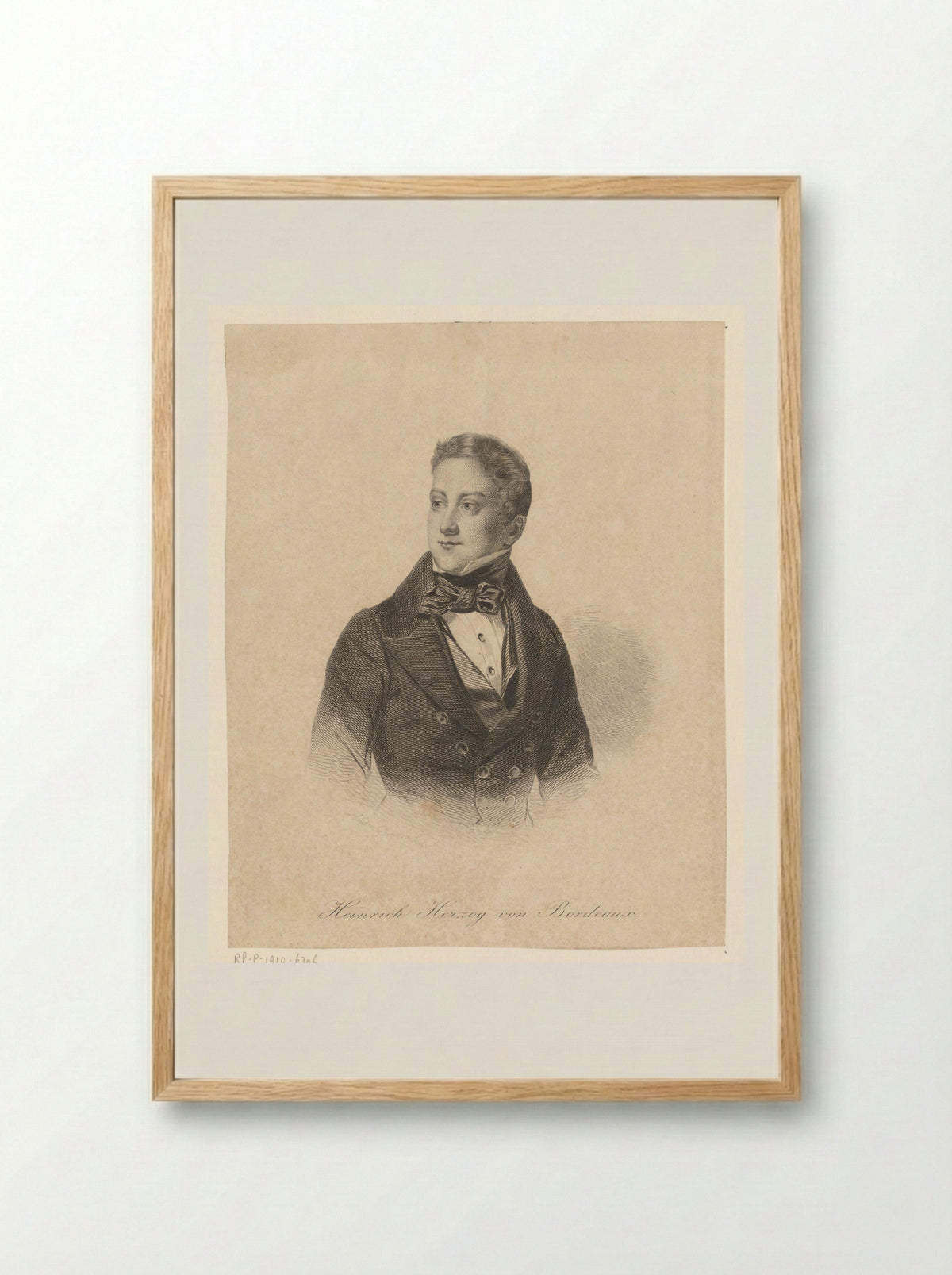 Portret van Henri de Bourbon - Andrew Duncan - Framed Print Wood