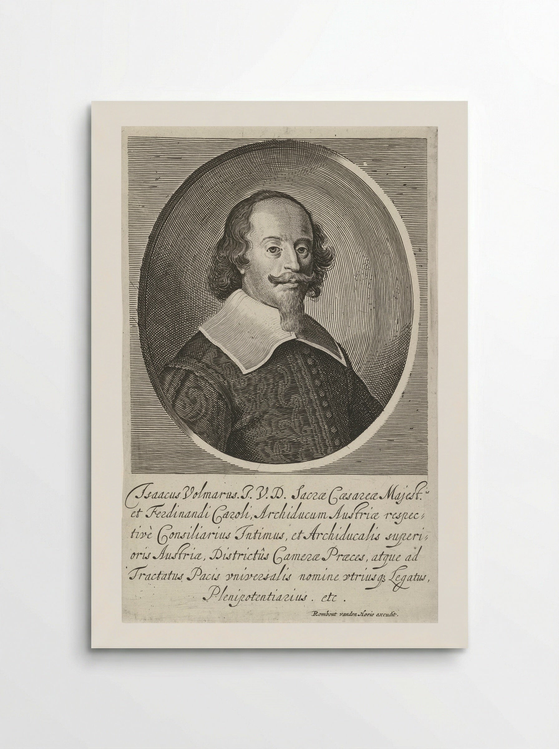 Portret van Isaak Volmar - Pieter Nolpe - Poster