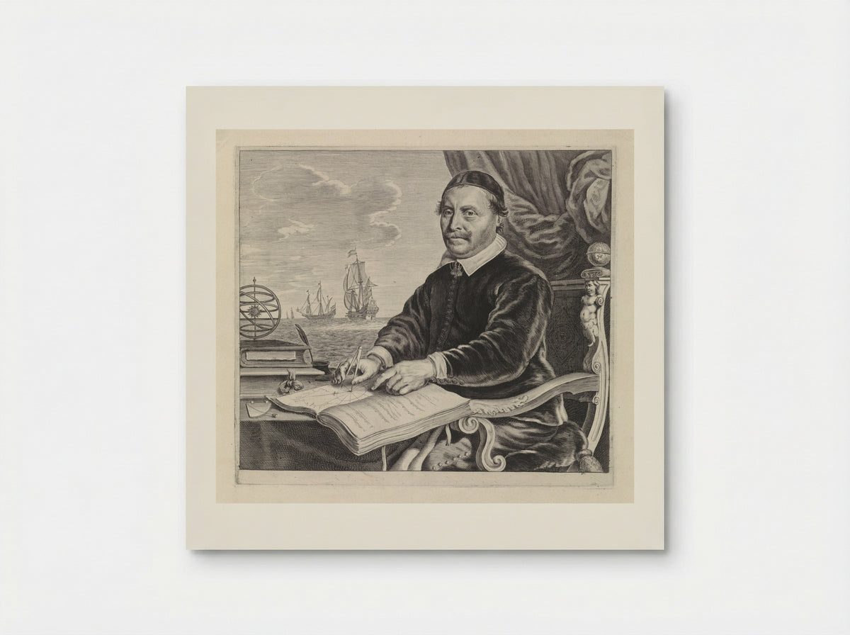 Portret van Jacob Aertsz. Colom - Theodor Matham - Poster
