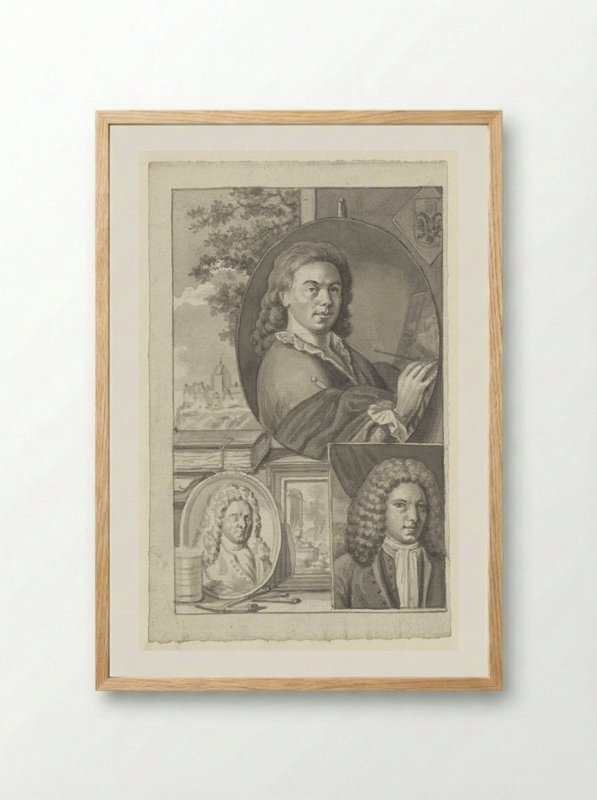 Portret van Jacob Hendrik van Suchtelen - Roeland van Eynden - Framed Print Wood