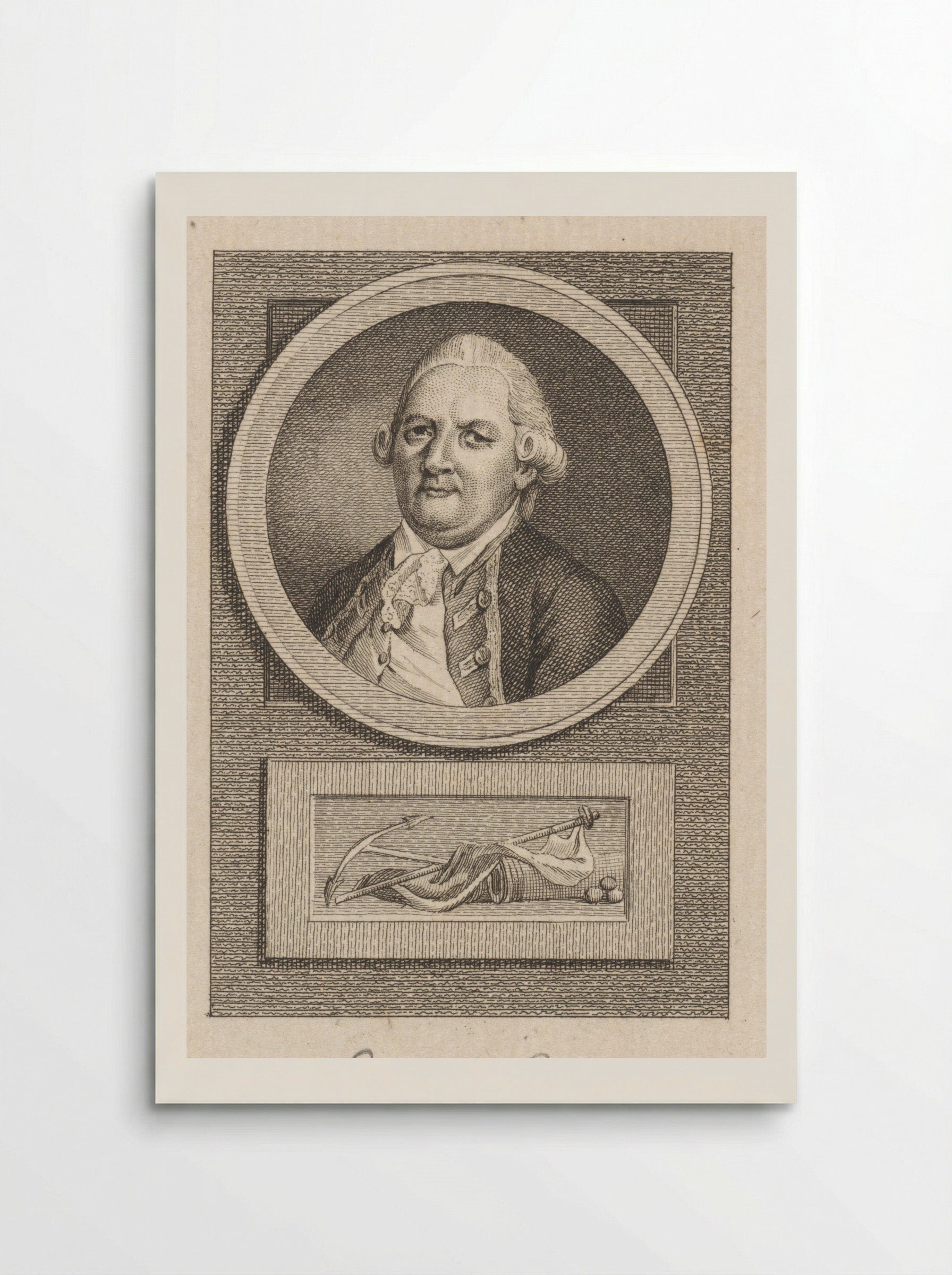 Portret van Jacob Pieter van Braam - Reinier Vinkeles (I) - Poster