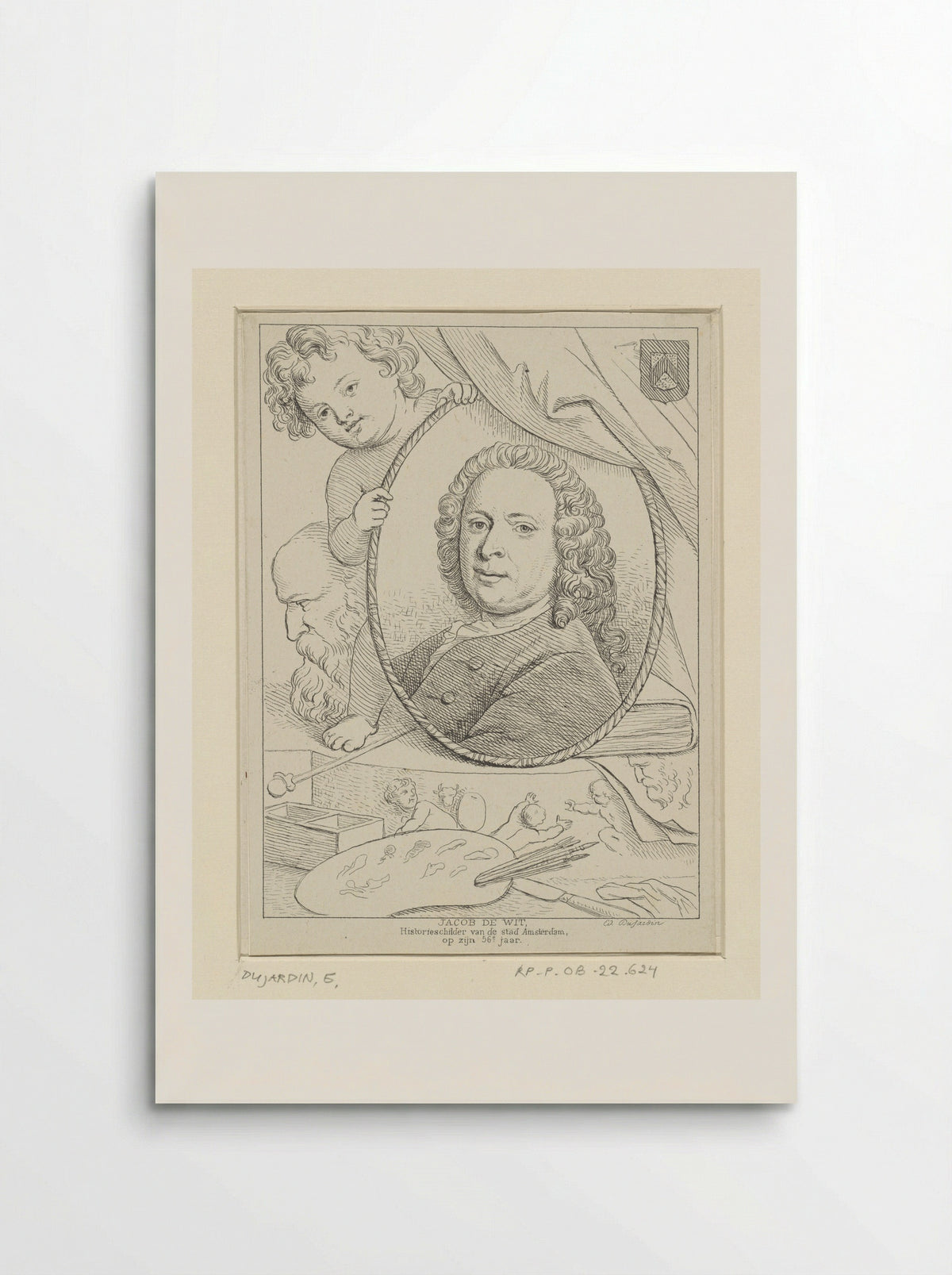 Portret van Jacob de Wit - Edouard Dujardin - Poster