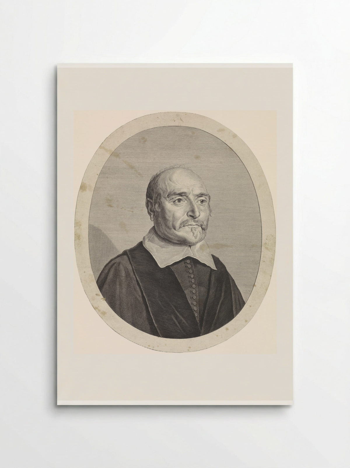 Portret van Jacobus Lansbergen - Theodor Matham - Poster