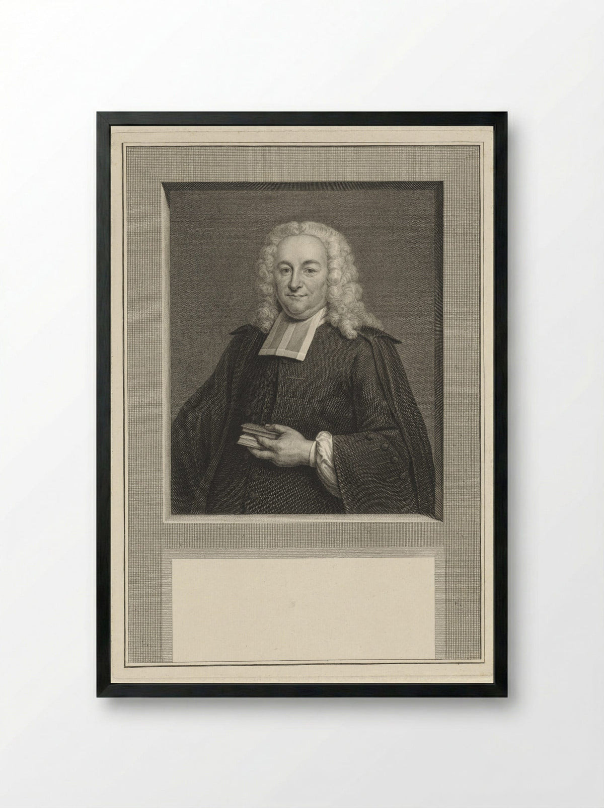 Portret van Jacobus de Groot - Pieter Tanjé - Framed Print Black