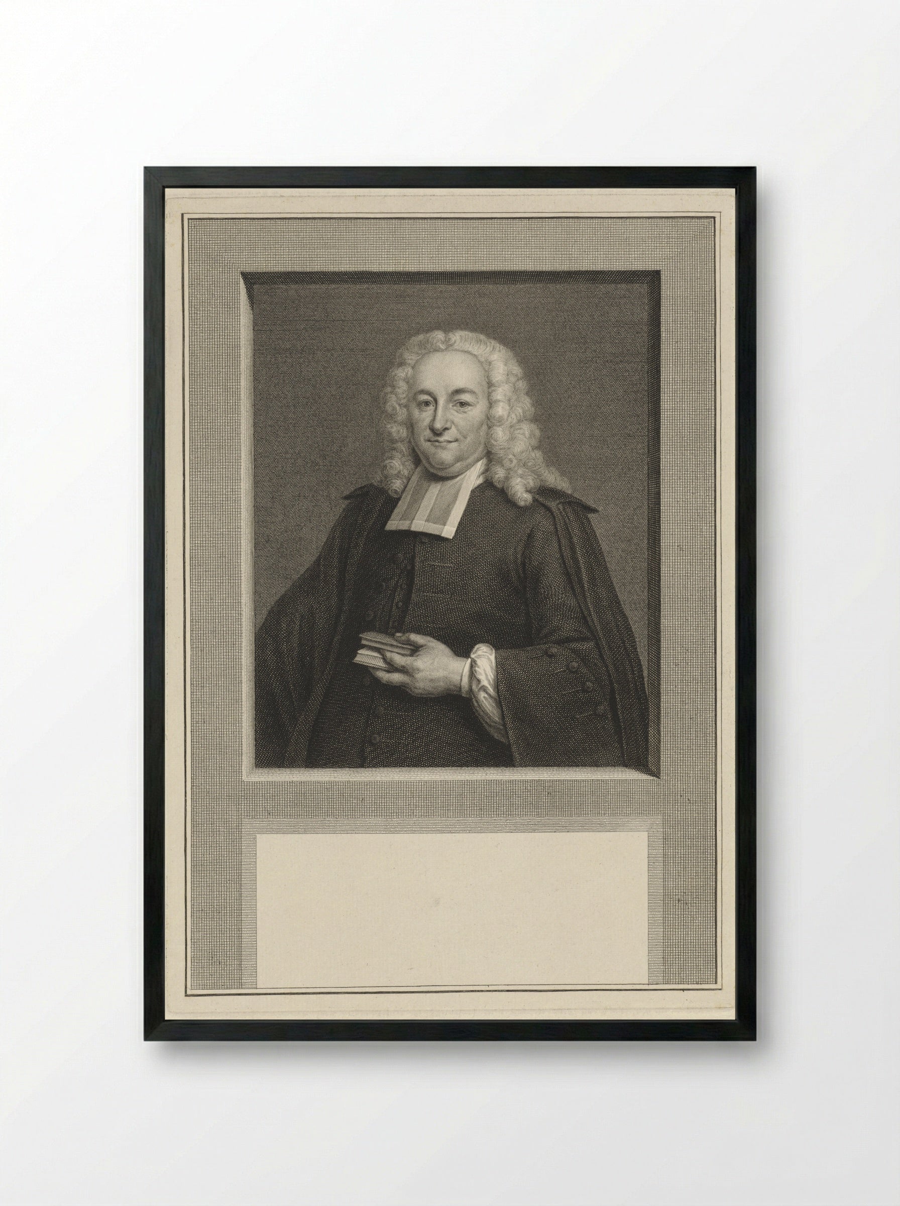 Portret van Jacobus de Groot - Pieter Tanjé - Framed Print Black