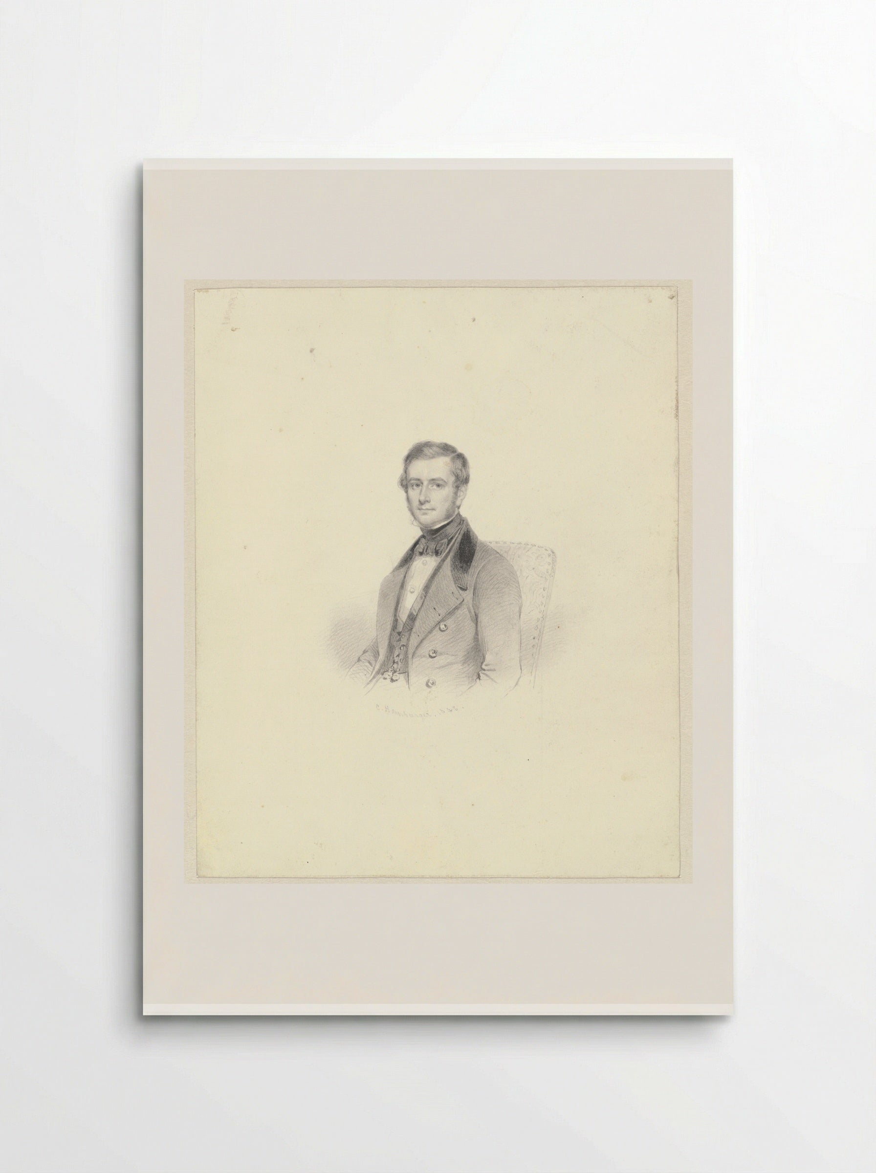 Portret van Jacques de la Faille - Hendrik Abraham Klinkhamer - Poster