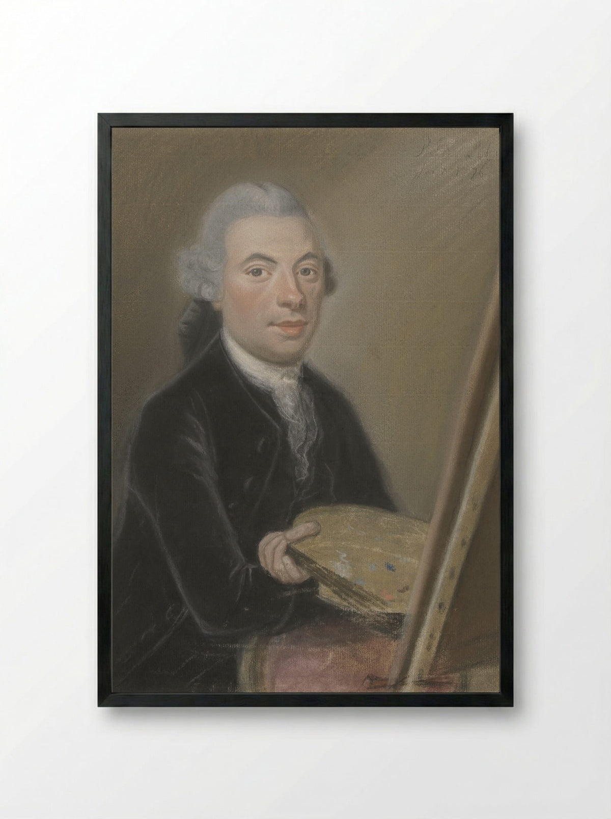 Portret van Jan van Os - Pieter Frederik de la Croix - Framed Print Black