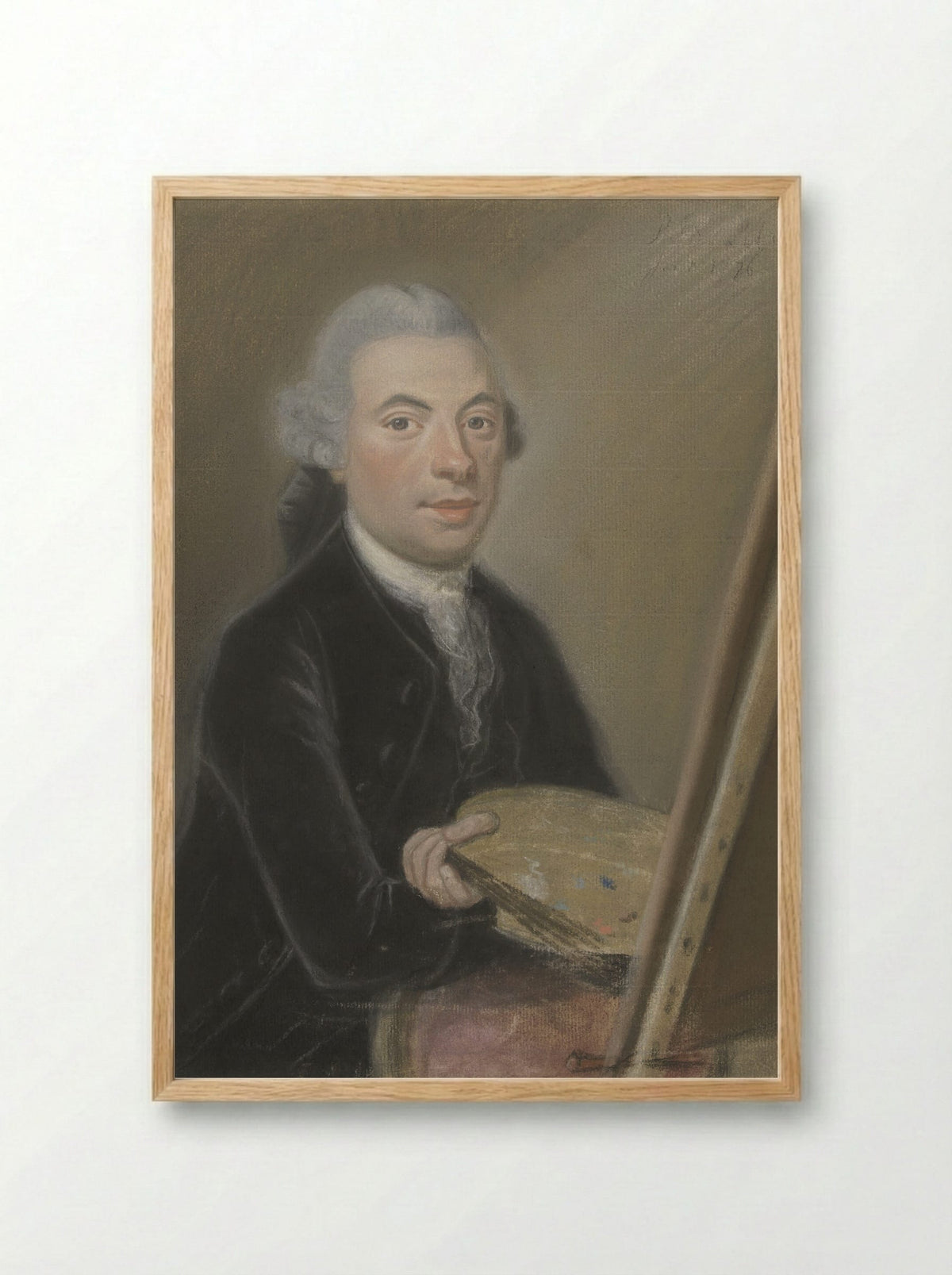 Portret van Jan van Os - Pieter Frederik de la Croix - Framed Print Wood