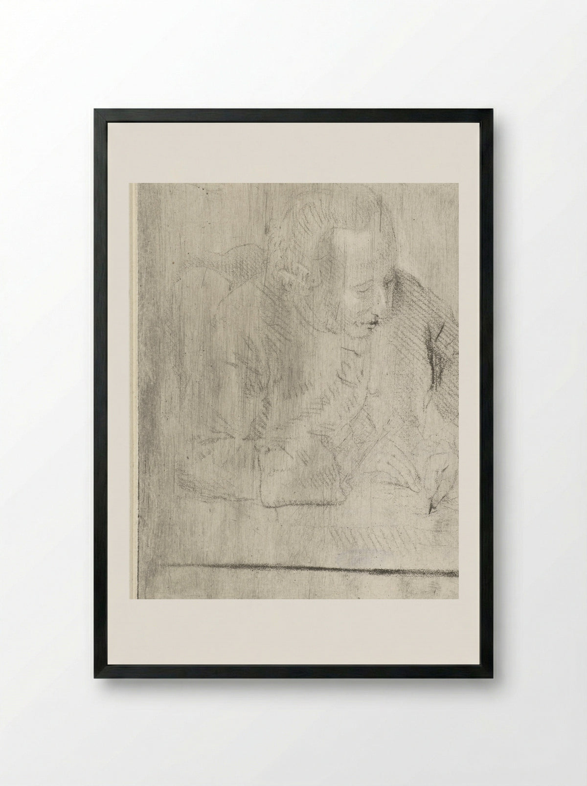 Portret van Jean Baptiste Coclers - Louis Bernard Coclers - Framed Print Black