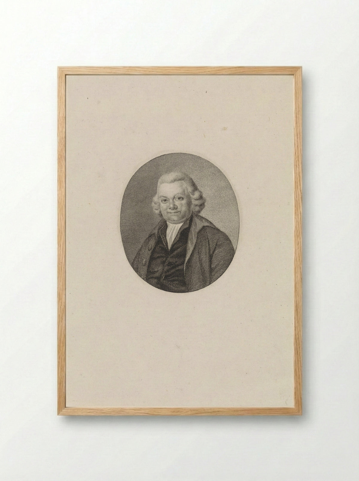 Portret van Jeronimo de Bosch - Reinier Vinkeles - Framed Print Wood