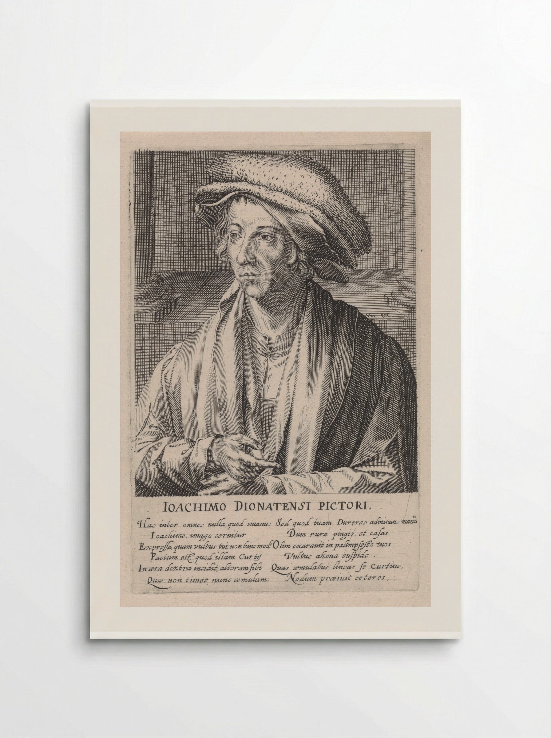 Portret van Joachim Patinir - Hendrick Hondius (I) - Poster