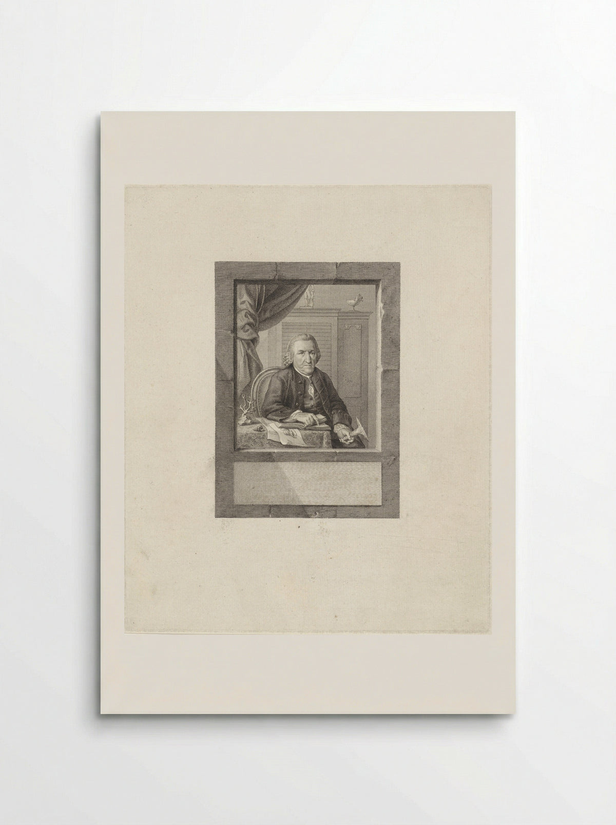 Portret van Joan Coenraad Brandt - Reinier Vinkeles (I) - Poster