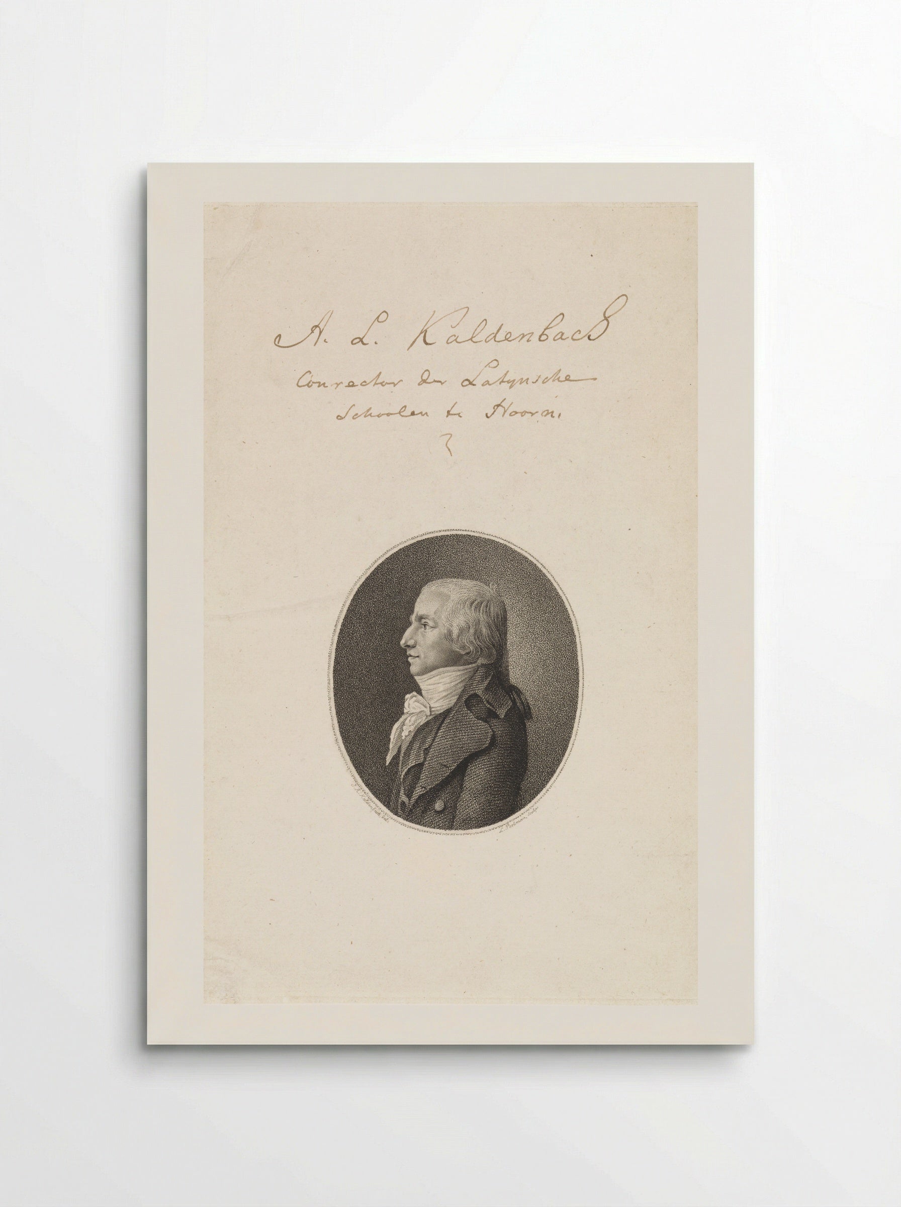 Portret van Joan Derk van der Capellen tot den Pol - Johan Antonie Kaldenbach - Poster