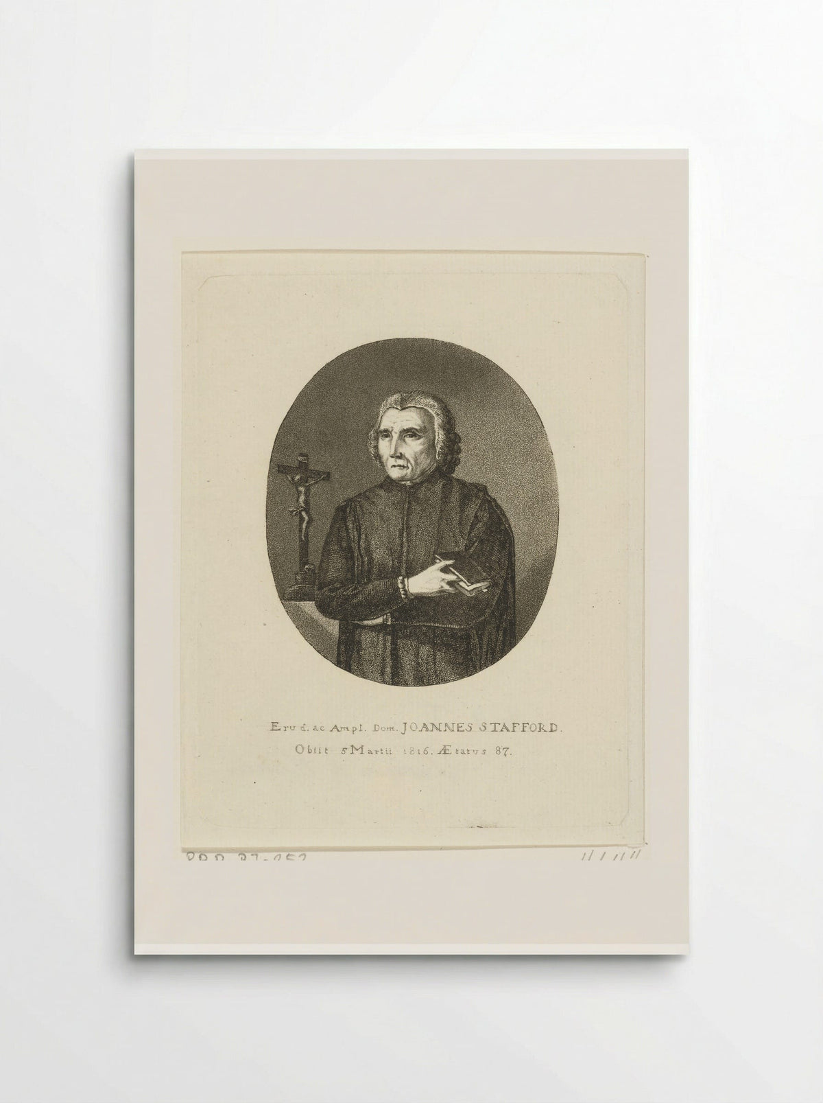 Portret van Joannes Stafford - Ernst Willem Jan Bagelaar - Poster