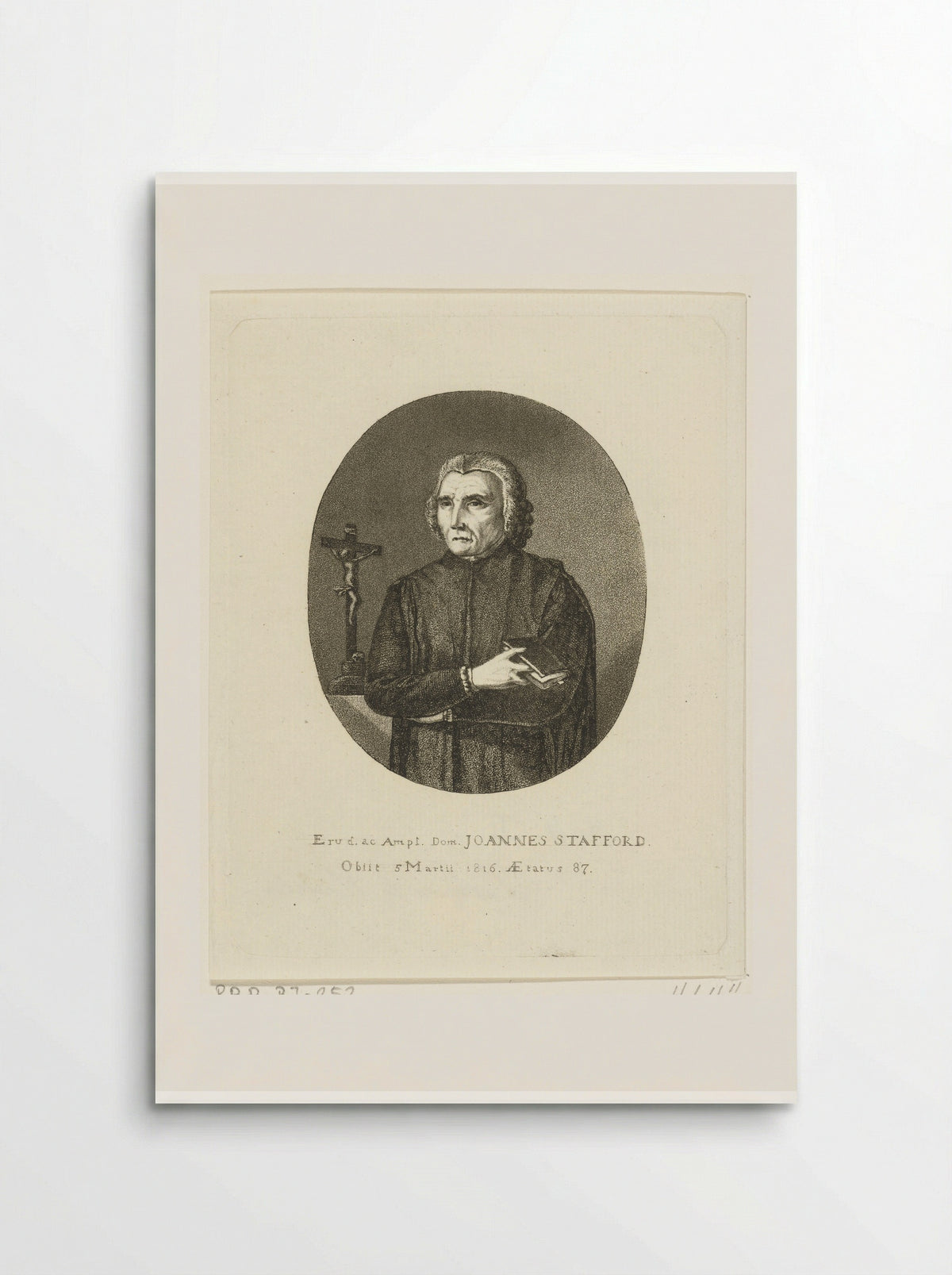 Portret van Joannes Stafford - Ernst Willem Jan Bagelaar - Poster