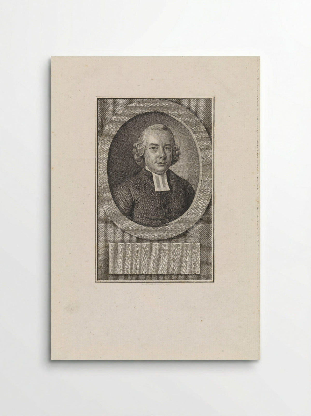 Portret van Johan Christiaan Baum - Reinier Vinkeles - Poster