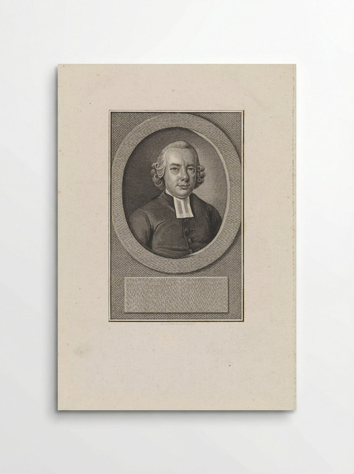 Portret van Johan Christiaan Baum - Reinier Vinkeles - Poster